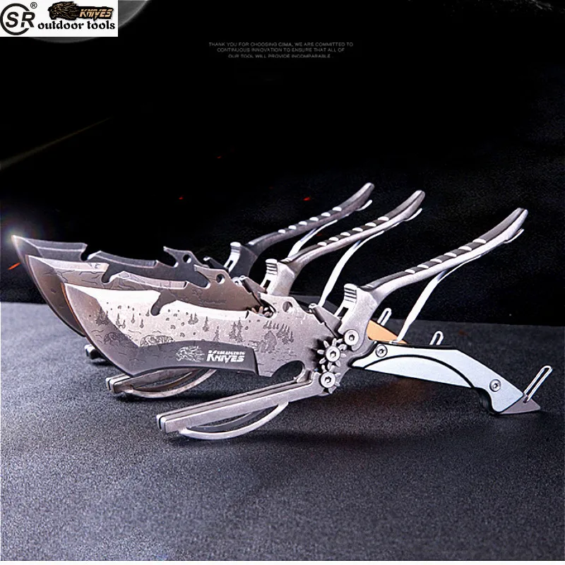 SR KK77 A/B/C три цвета 3CR13 стальной прямой нож Походный спасательный охотничий для