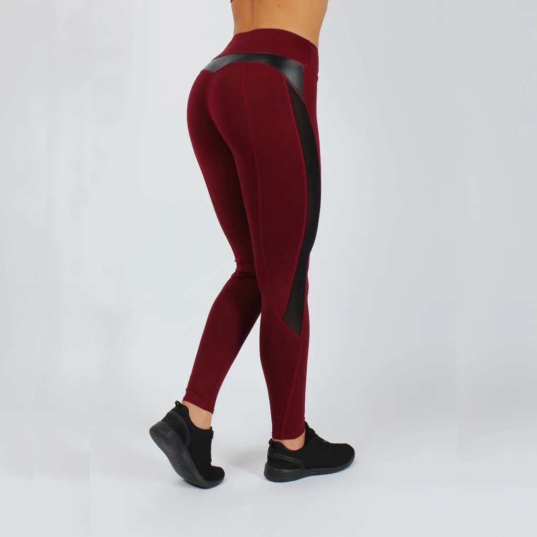 Sexy Solid Hollow Yoga Pants Women Breathable Elastic Sports Fitness Leggings Solid Running Tights Patchwork Training Trousers