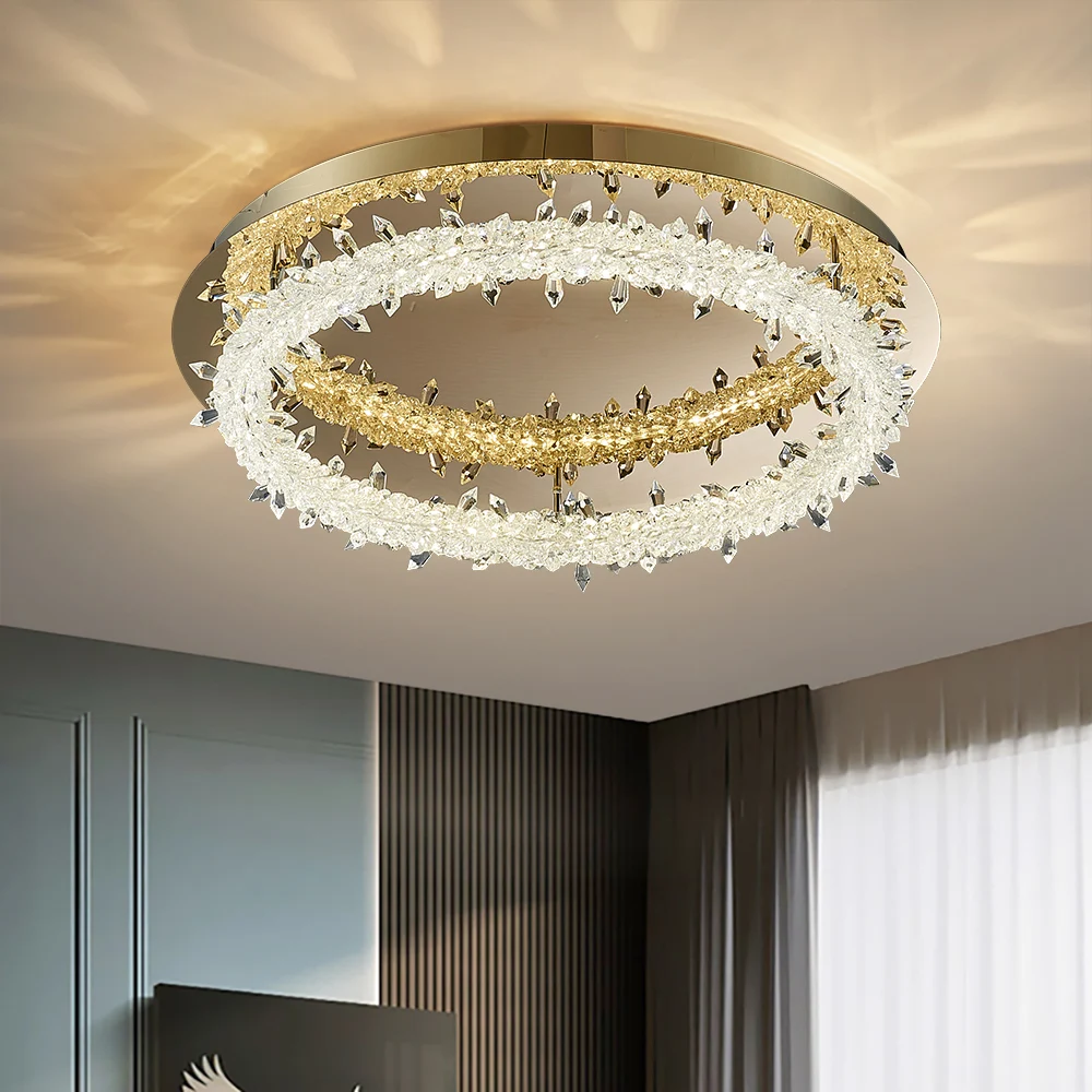 

Modern Led Ceiling Chandelier For Living Room Bedroom 2020 Aluminum Gold Creative Rings Nordic Design Lamp Project Luminary