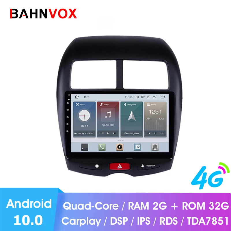 10 1 &quotandroid 0 RAM 2G Автомобильный gps dvd-плеер для Mitsubishi ASX 2010 2017 автомобильное радио