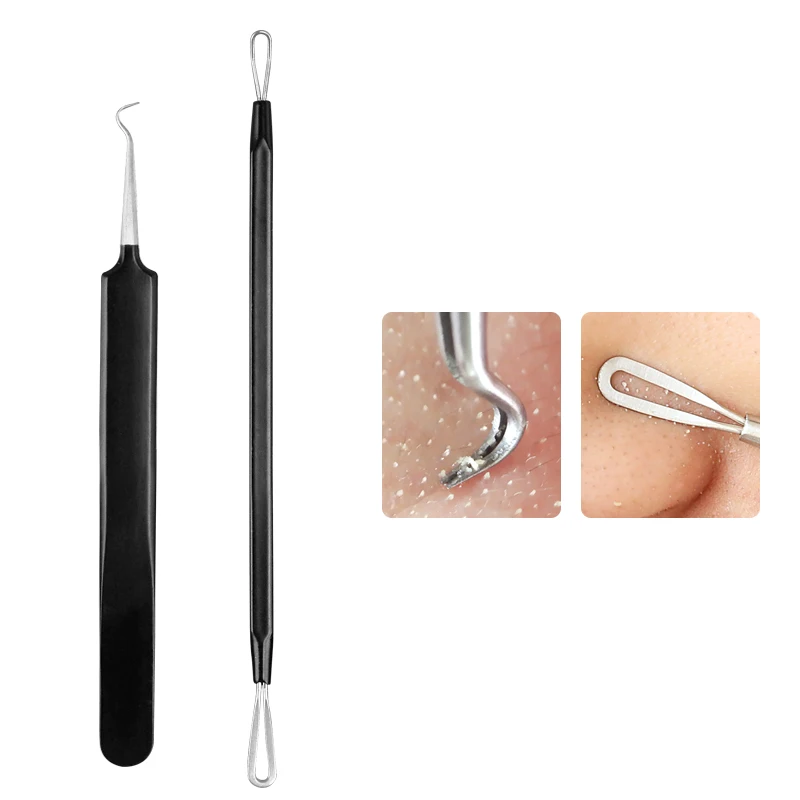 5 шт./компл. набор инструментов для ухода за кожей лица с иглой от прыщей