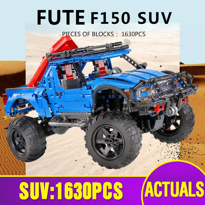 MOC 25991 Technic модель автомобиля F 150 Раптор совместима с 10265 конструкторами кирпичи