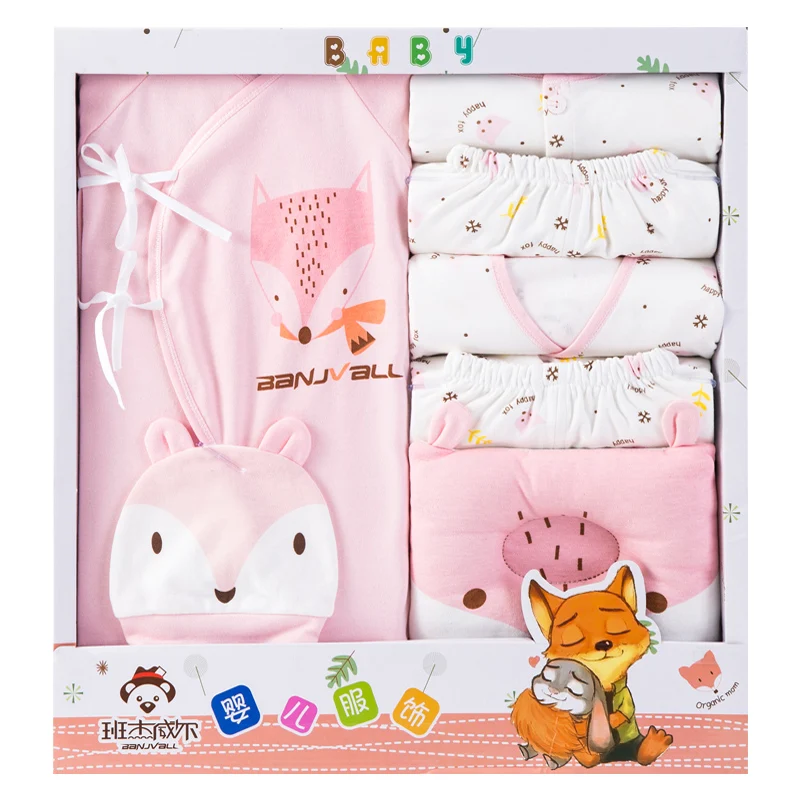 Одежда для маленьких мальчиков одежда девочек с изображением лисы новорожденных