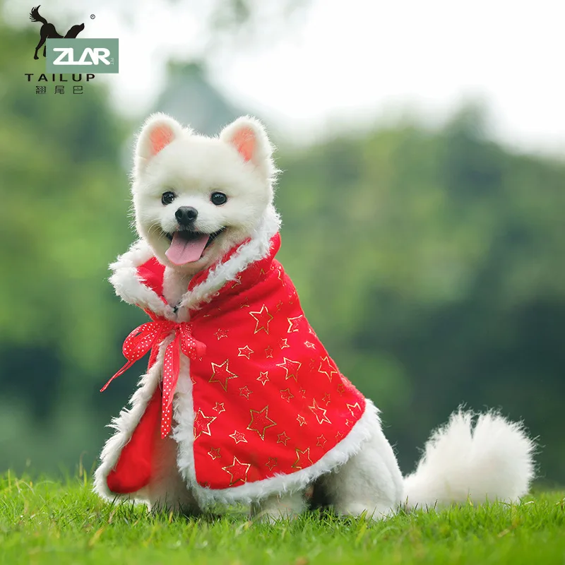 

ZLAR Christmas Dog Clothes Winter Pet Clothes Pet Clothing Christmas Pet Coat Puppy Festival Clothing Pet Accessories CG-SD16