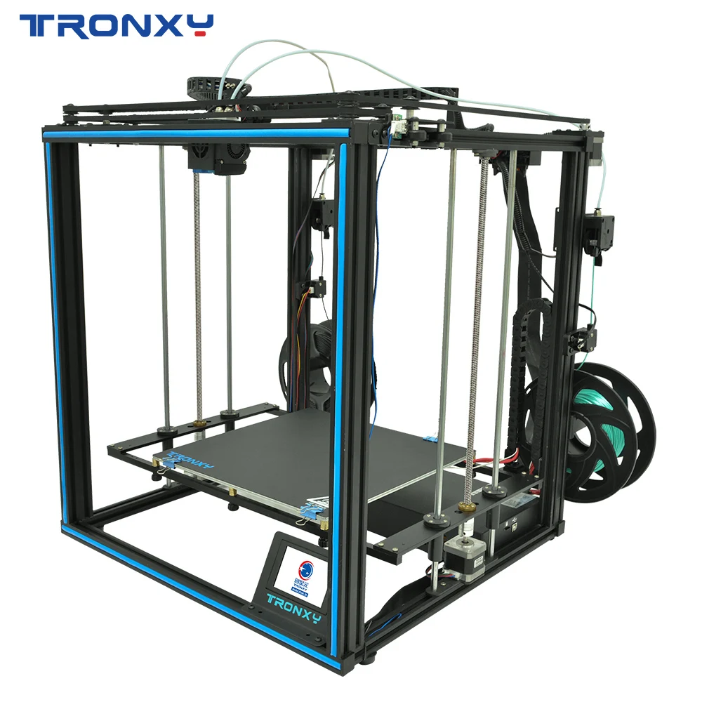 Tronxy X5SA-2E 3D Printer Dual Extruder 2 in 1 out Two Colors Head DIY Kits 330*330mm Auto level Printing Machine impresora 3d