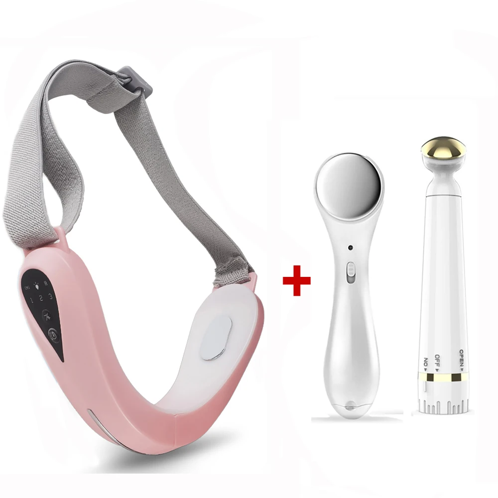 

V Face Lifting Slimming Massager Double Chin Reducer Double Menton Mentonera Reduce Papada Eye Massager Radio Frequency