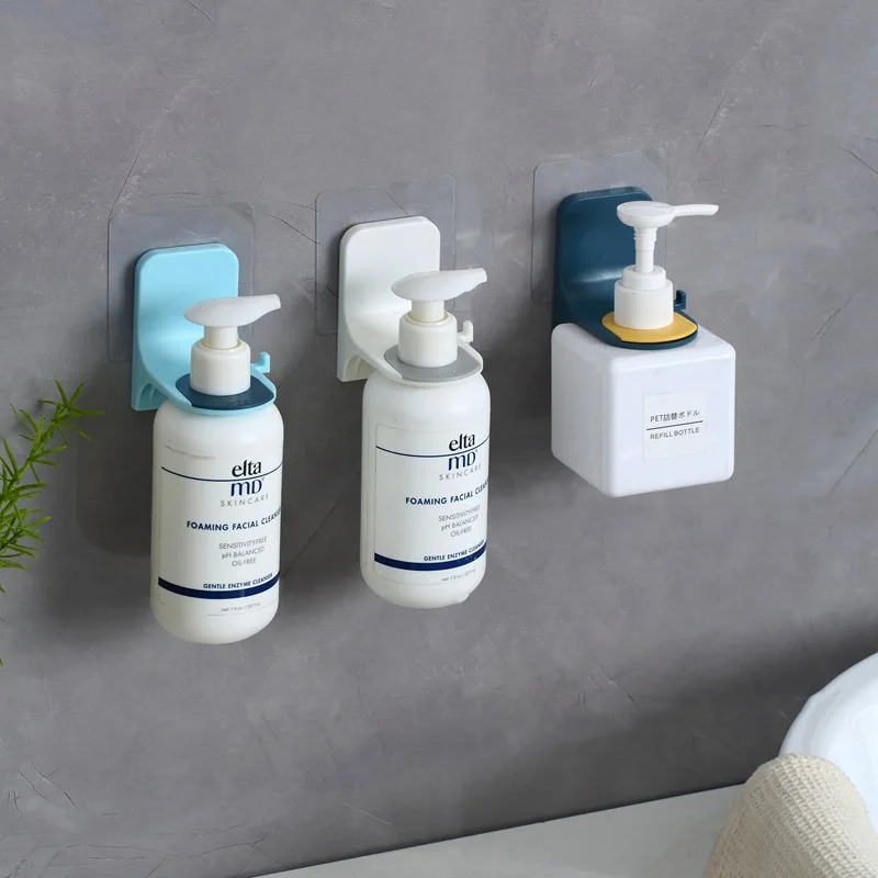 

2PCS Toilet Punch-free Shower Gel Rack Hanger Hand Sanitizer Storage Rack Wall Suction Bathroom Supplies Rack