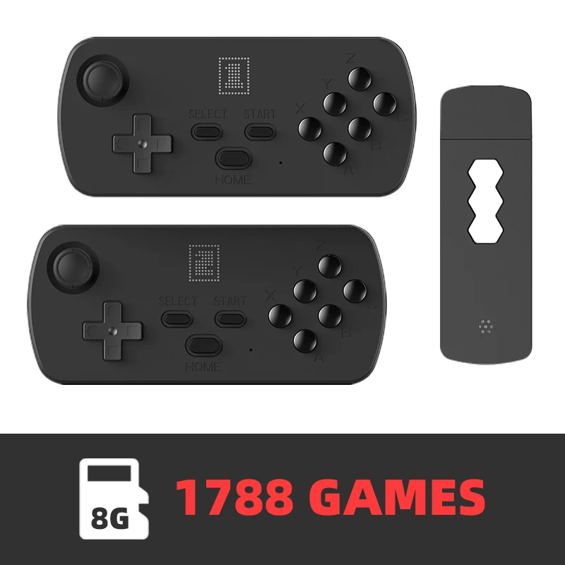 Ретро игровая консоль Y3 4K TV для FC/SFC/GBA/SEGA 6 клавиш 2 Joystic | Электроника