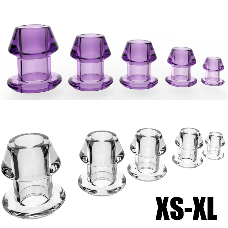 Полые анальные пробки 5 размеров расширитель ягодиц клизма мягкое зеркало