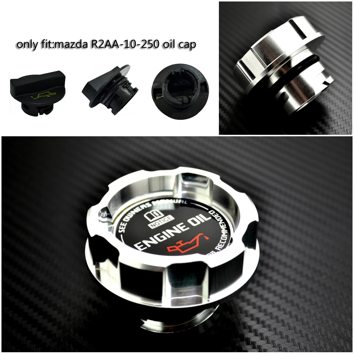 Серебряный Алюминий моторное масло Кепки для MAZDA MAZDASPEED MAZDA 2, MAZDA 3 Axela Mazda 6 Atenza Mazda 5 новых CX-5 CX-7 MX-5