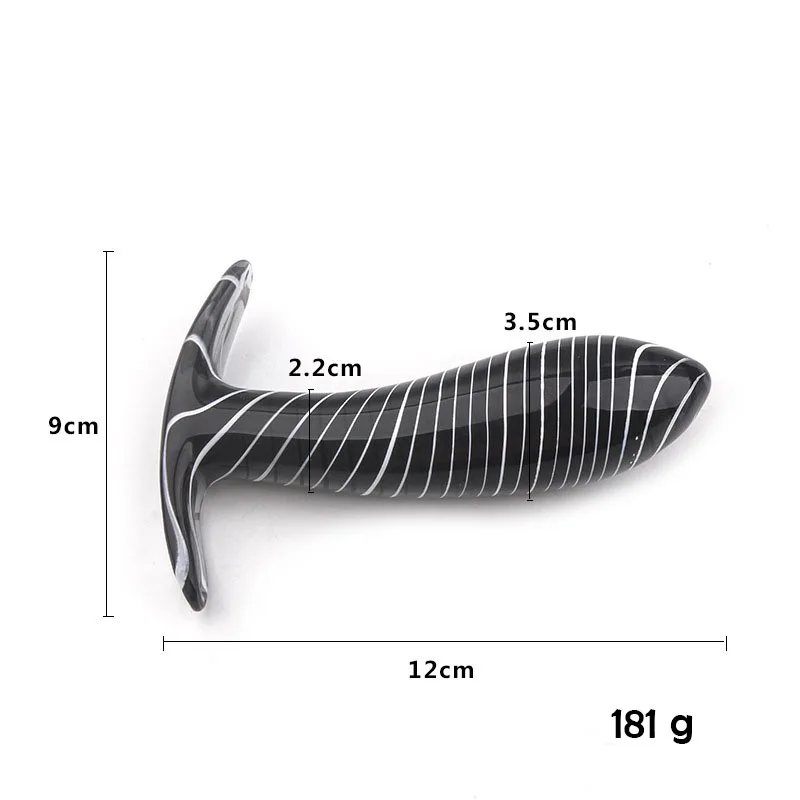 Гладкое Стекло Анальная пробка дилататор анальный фаллоимитатор Массаж вагины