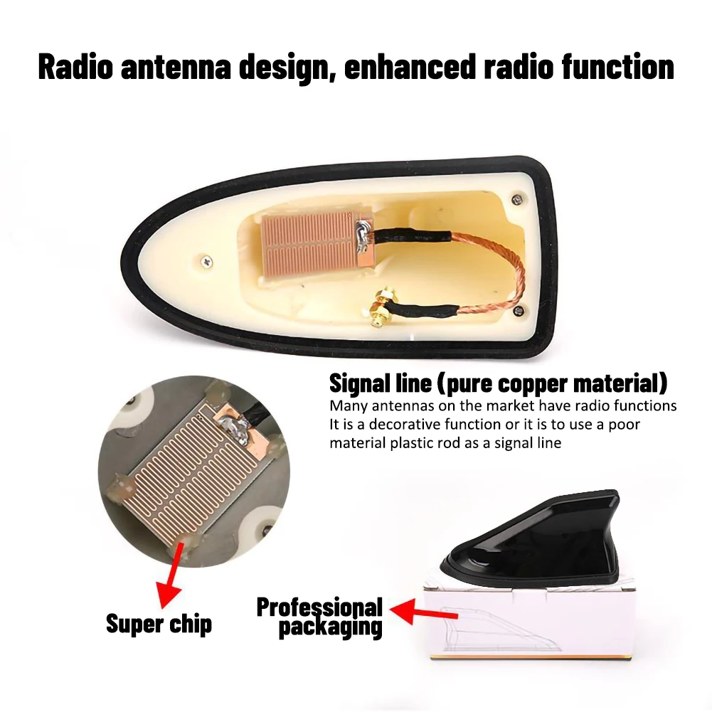 Car Antennas Shark Fin Antenna Auto Radio Signal Aerials Roof Conversion for Jeep Renegade Cherokee Wrangler | Автомобили и