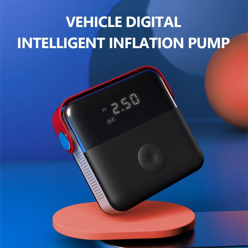 Online Marshell-bomba De Compresor De Aire Para Coche, Inflador De Neumáticos Automático De 12V, Bomba De Aire Eléctrica Portátil, Versión Digital Para Neumáticos, Encendedor De Cigarrillos