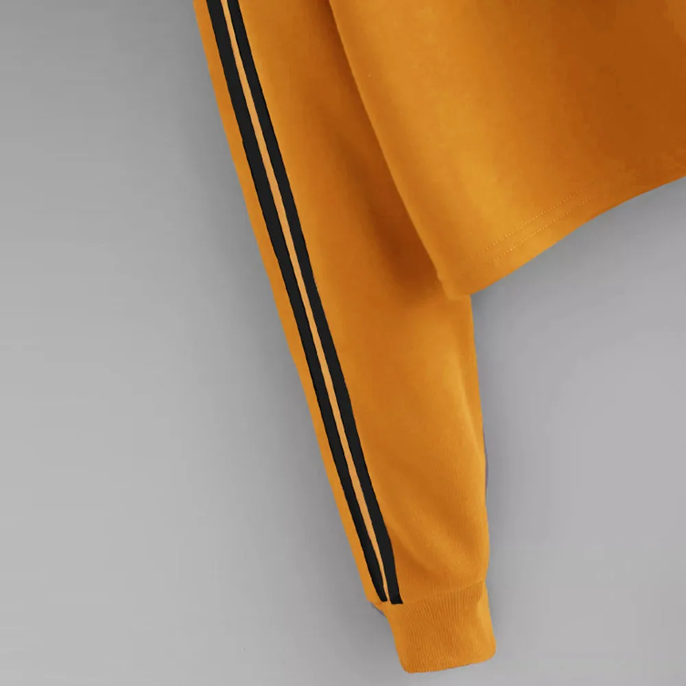 Модные женские толстовки однотонные полосатые на шнуровке прогулочная кофта