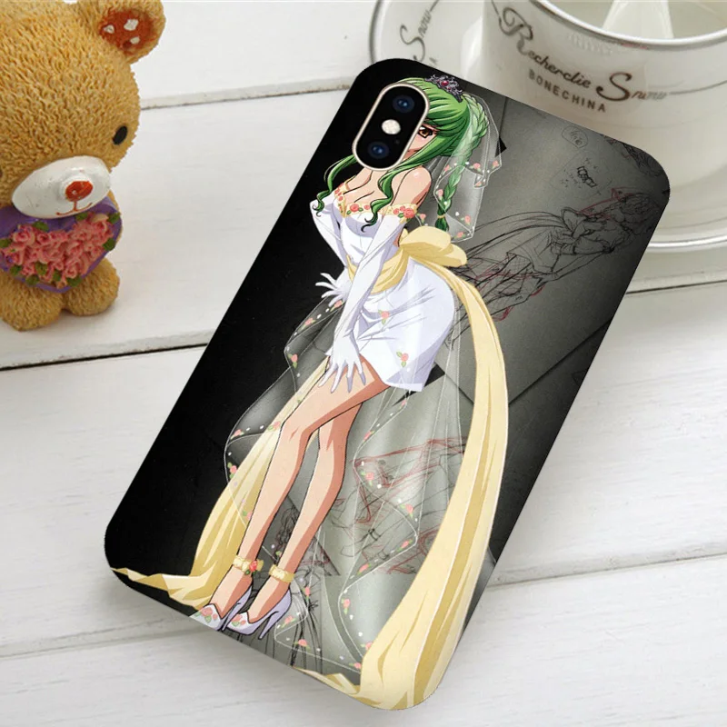 Аниме код Geass Мягкий ТПУ чехол для телефона iphone 4 4s 5c 5s 5 SE 6 6s 7 8 plus X XR XS 11 Pro Max Shell |