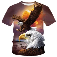 eagle and flame phoenix animal print men t shirt summer breathable mesh sport short sleeve trendy casual summer punk style tops