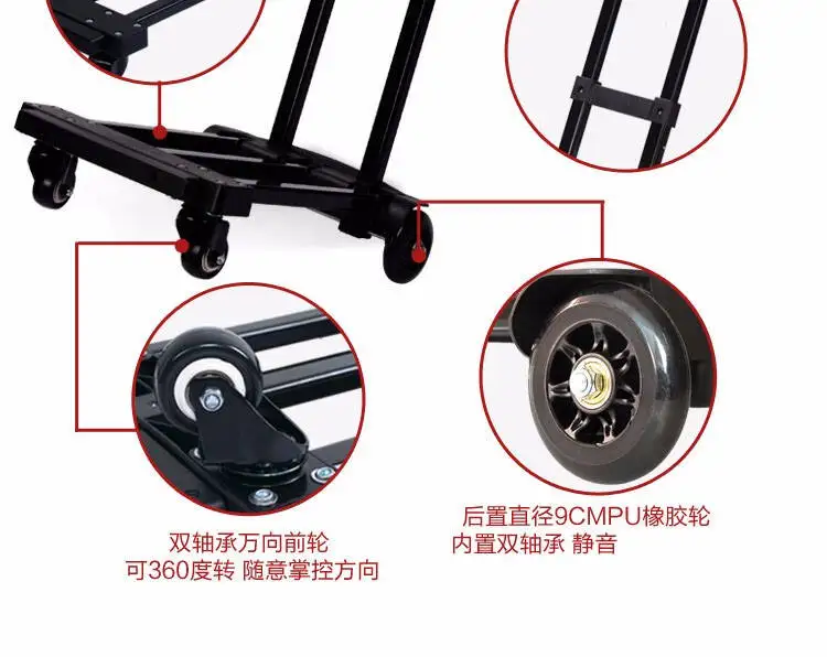 

Shopping Cart Shopping Cart Small Pull Cart Folding Hand Pull Cart Trolley Household Trolley Car Picnic Ice Pack Trailer