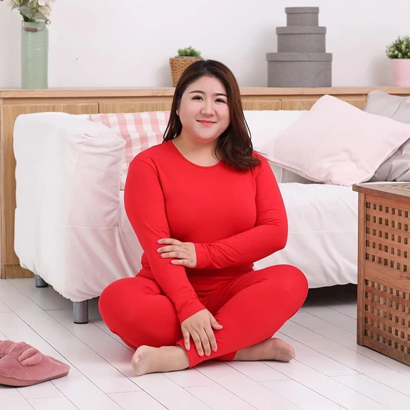 Women's Thermal Underwear Woman Winter Autumn Spring Long Johns Set Plus Size Warming Largo Johns Cotton Clothing Free Shipping