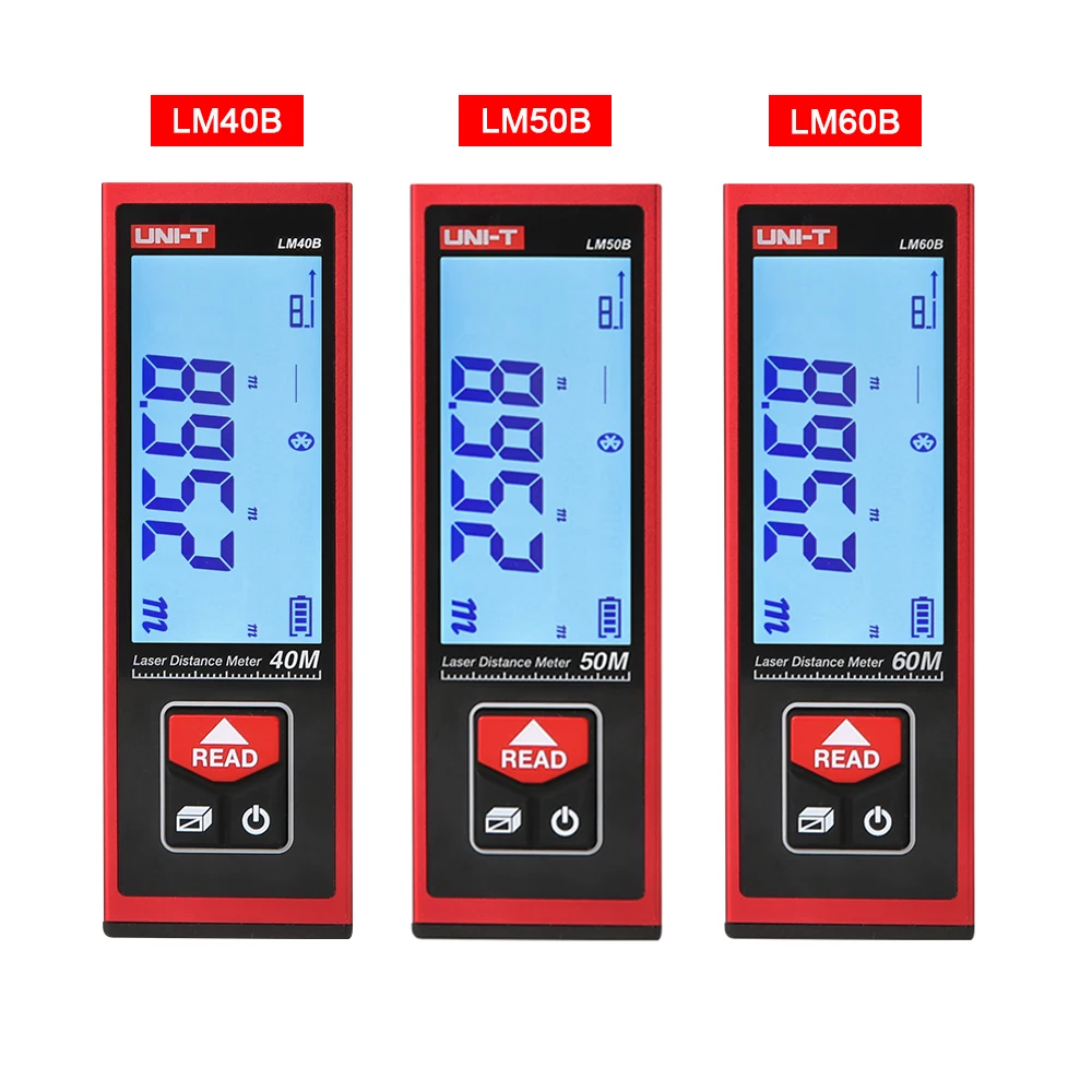 

UNI-T LM60B LM50B LM40B мини дальномер Высокоточный Bluetooth лазерная электронная линейка для здания помещения измерительный прибор