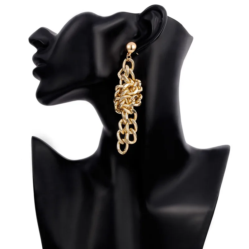 Бесплатная доставка галстук металлические серьги Tessl для женщин ветрозащитные