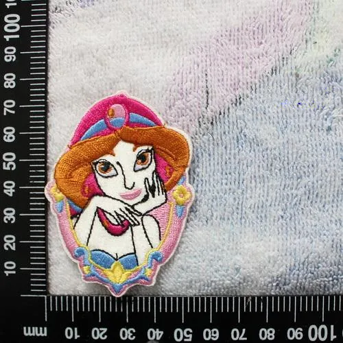 

6pcs/Lot Princess Patches Badges Clothes Embroidery Diy Sewing Decorative Ironing For Girls T-Shirt Stripes Clothes Stickers