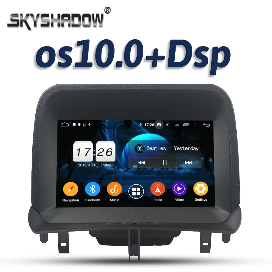 720P DSP для Ford Transit Courier 2014 2016 андроид 10 2 ГБ + 16 4 ядра Автомобильный мультимедийный DVD