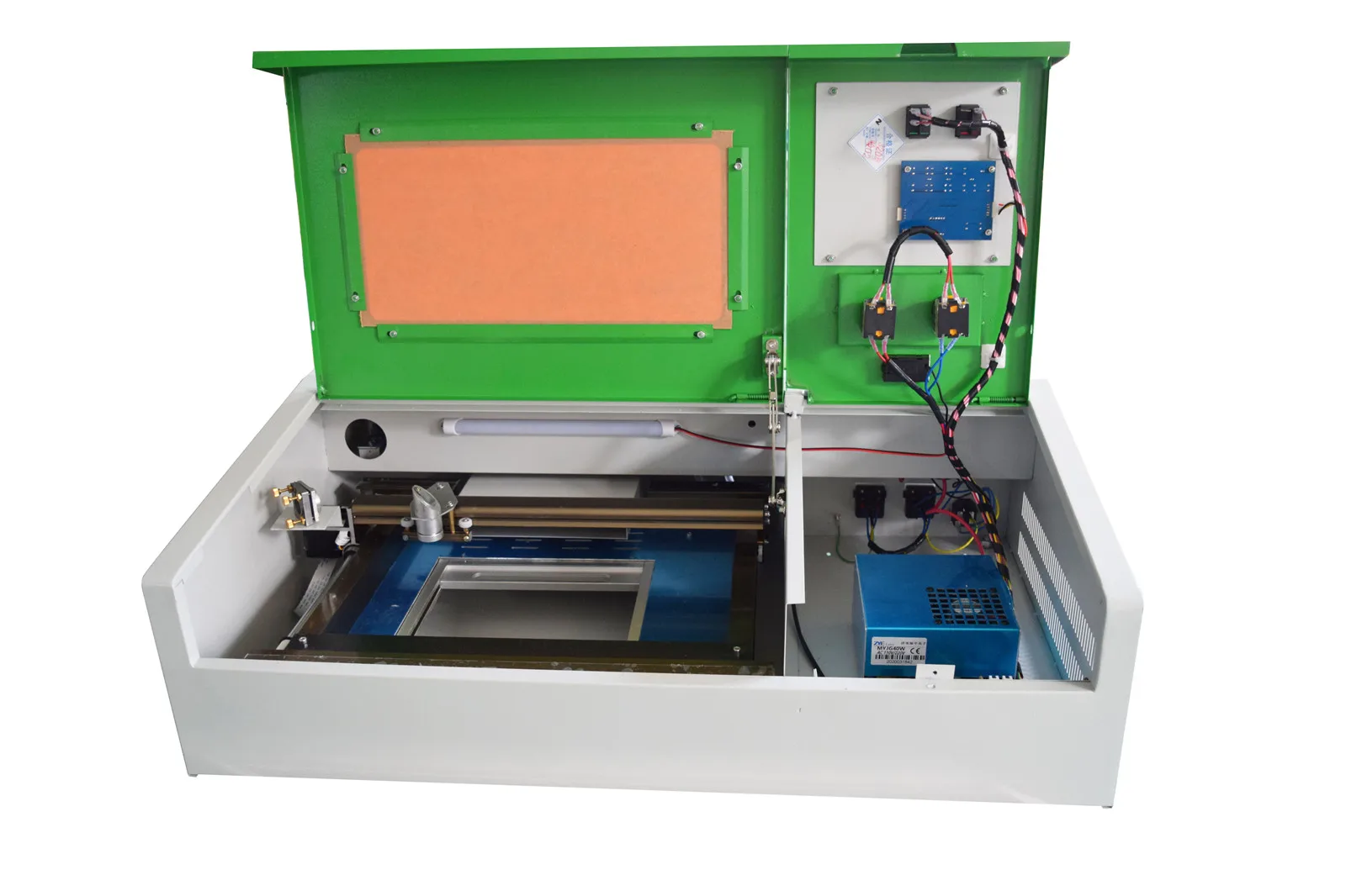 

40W CO2 Laser Cutter Laser Engraving Machine for Metal 300x200mm Laser Engraver Protable + 4 Wheels