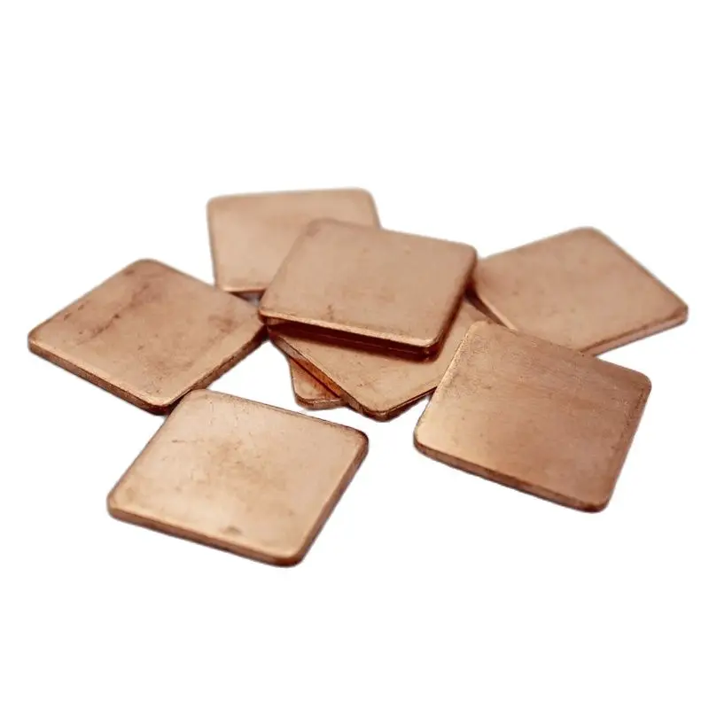 

50pcs 0.1mm 0.3mm 0.4mm 0.5mm 0.6mm 0.8mm 1mm 1.2mm 1.5mm 2mm Pure Copper Sheet Plate Shim Heatsink Thermal Pad GPU CPU Laptop