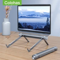 portable laptop stand aluminium foldable support notebook stand for macbook pro pc computer laptop holder cooling pad riser