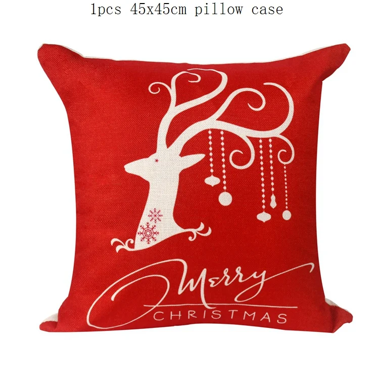 style 13 QIFU Merry Christmas Наволочка украшения Рождественские украшения для дома Navidad Natal Noel новогодние подарки - Цвет: style 13