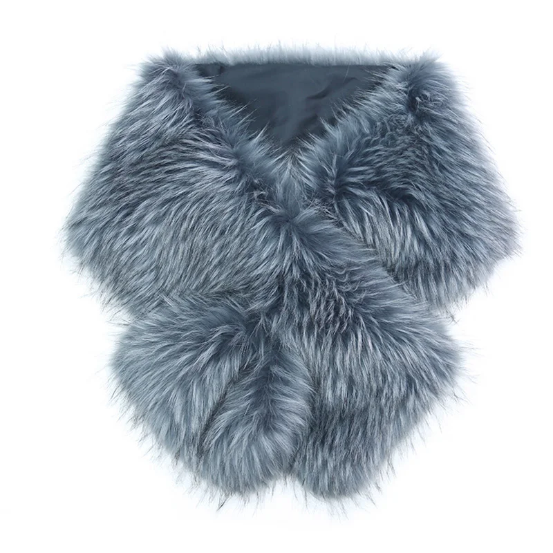 Модная новинка Женская осенне-зимняя шаль из искусственного меха шарфы и накидки