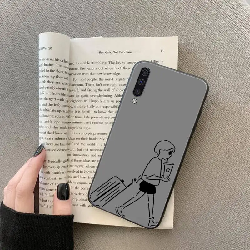 

Stick figure painting Killer Leon Phone Case For Samsung galaxy S 7 8 9 10 20 edge A 6 10 20 30 50 51 70 note 10 plus
