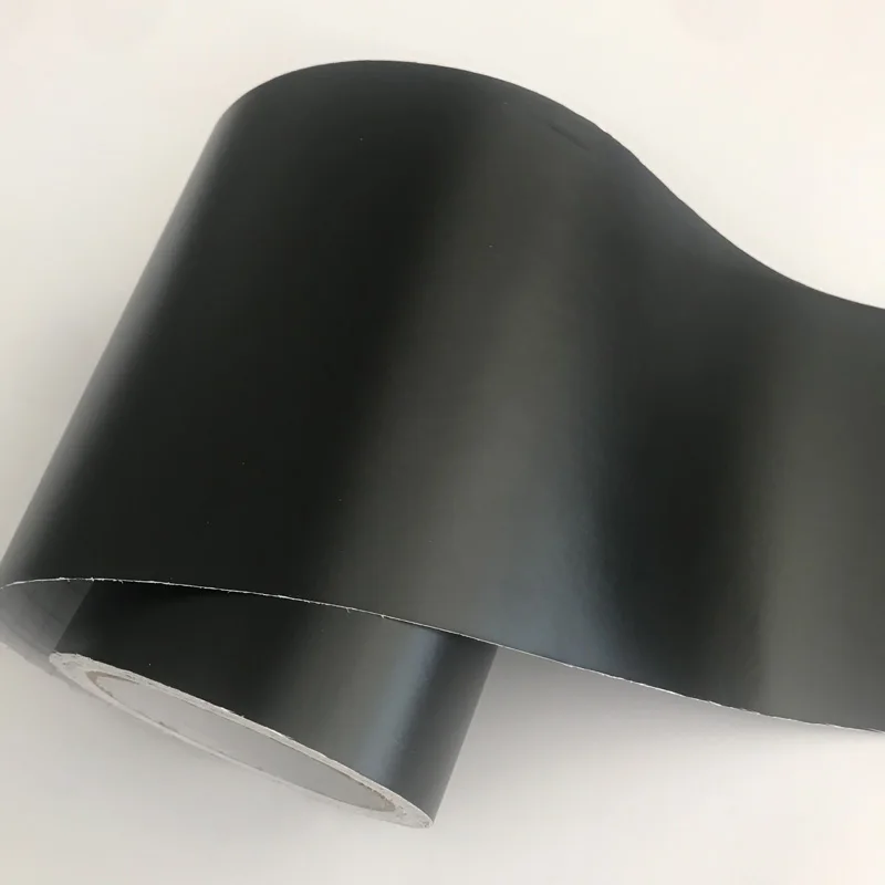 

Самоклеящаяся виниловая наклейка для автомобиля, мотоцикла, ширина 15 см, матовая черная, автомобильная фольговая пленка рулонов