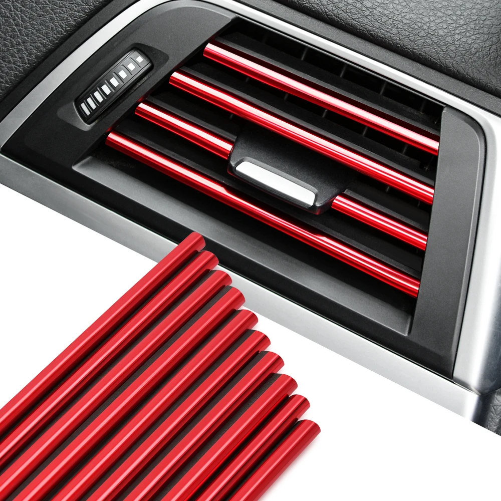 Car Air Vent Trim Strip Grille Decoration for Audi C6 R8 A1 A3 Q3 A4 A5 Q5 A6 S6 A7 B6 B7 B8 8P 8V 8L TT RS | Автомобили и