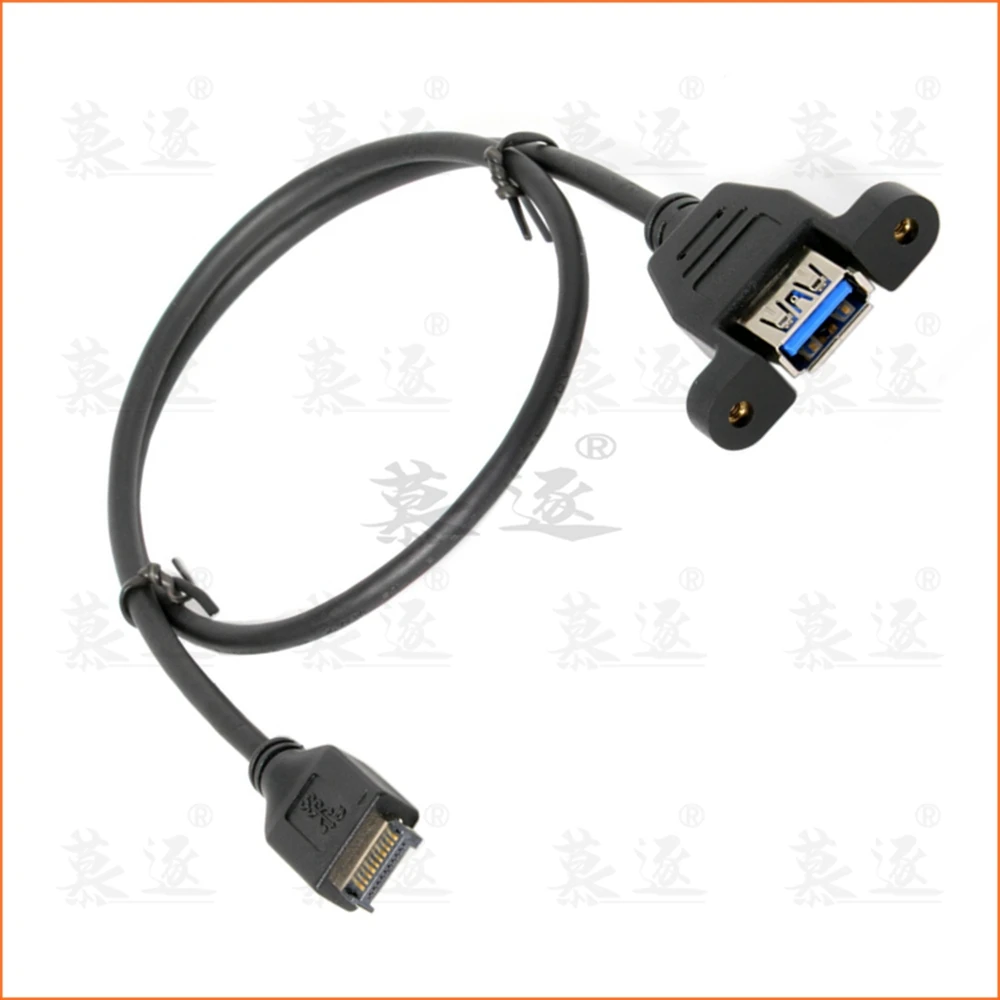 50 см USB 3 1 type c Фронтальная панель штекер к 0 тип A Женский удлинитель Панель