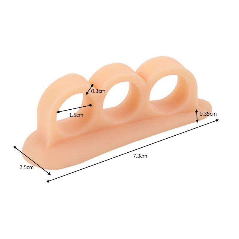 2 шт./пара Ортез с тремя отверстиями Улитка Молоток-как СЭБС носок для вальгусной