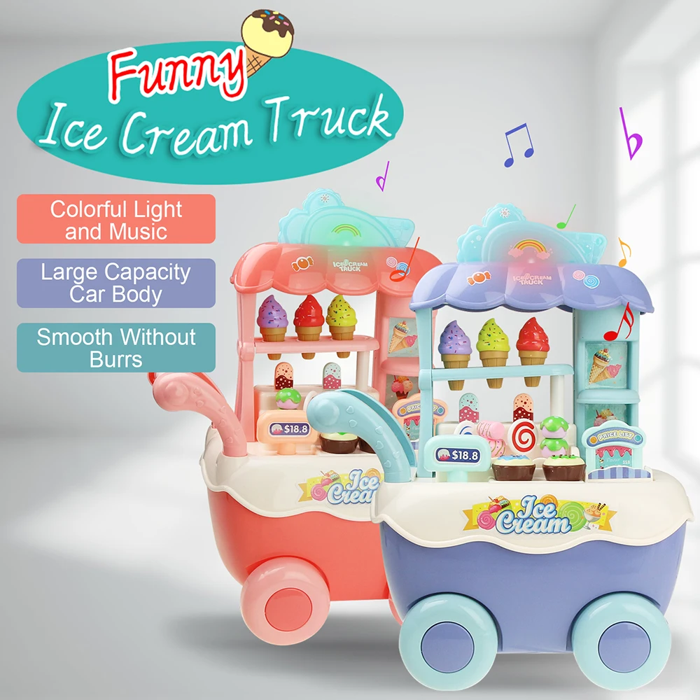 Забавная мини-тележка для мороженого игрушка сделай сам ролевых игр на кухне с