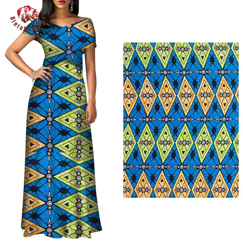

Ankara African Prints Batik Patchwork Real Wax Africa Block Tissu Polyester High Quality for Party Dress Craft Accessory FP6422