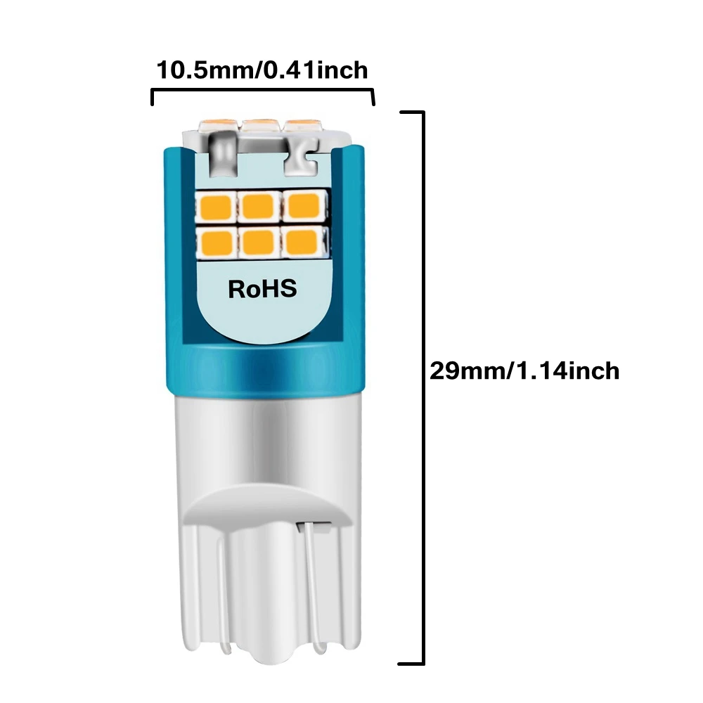 2 шт. новинка T10 W5W WY5W высокое качество супер яркие светодиодные лампы