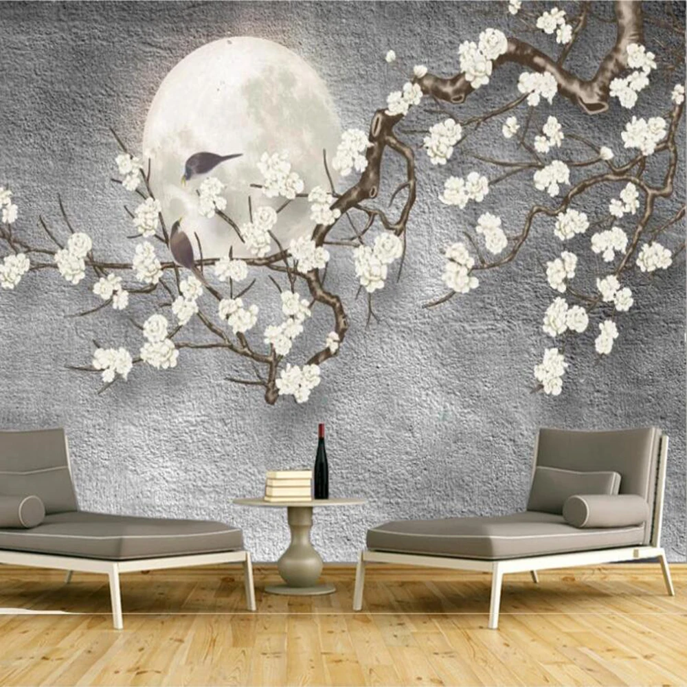 Пользовательские Настенные обои Milofi любого размера ручная роспись белый цвет