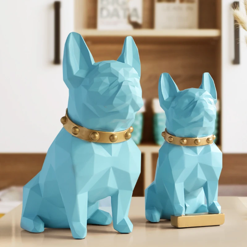 Статуя собаки домашний декор ремесла животное смола скульптура современное