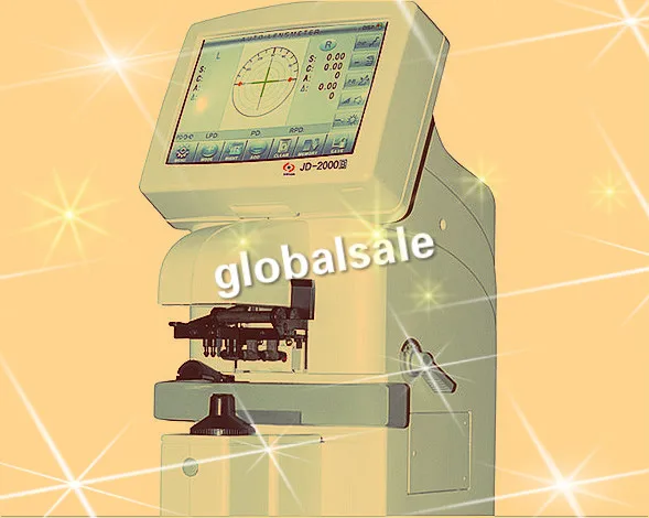 Бесплатная доставка JD-2000B цветной сенсорный экран автоматический Lensmeter Lensometer