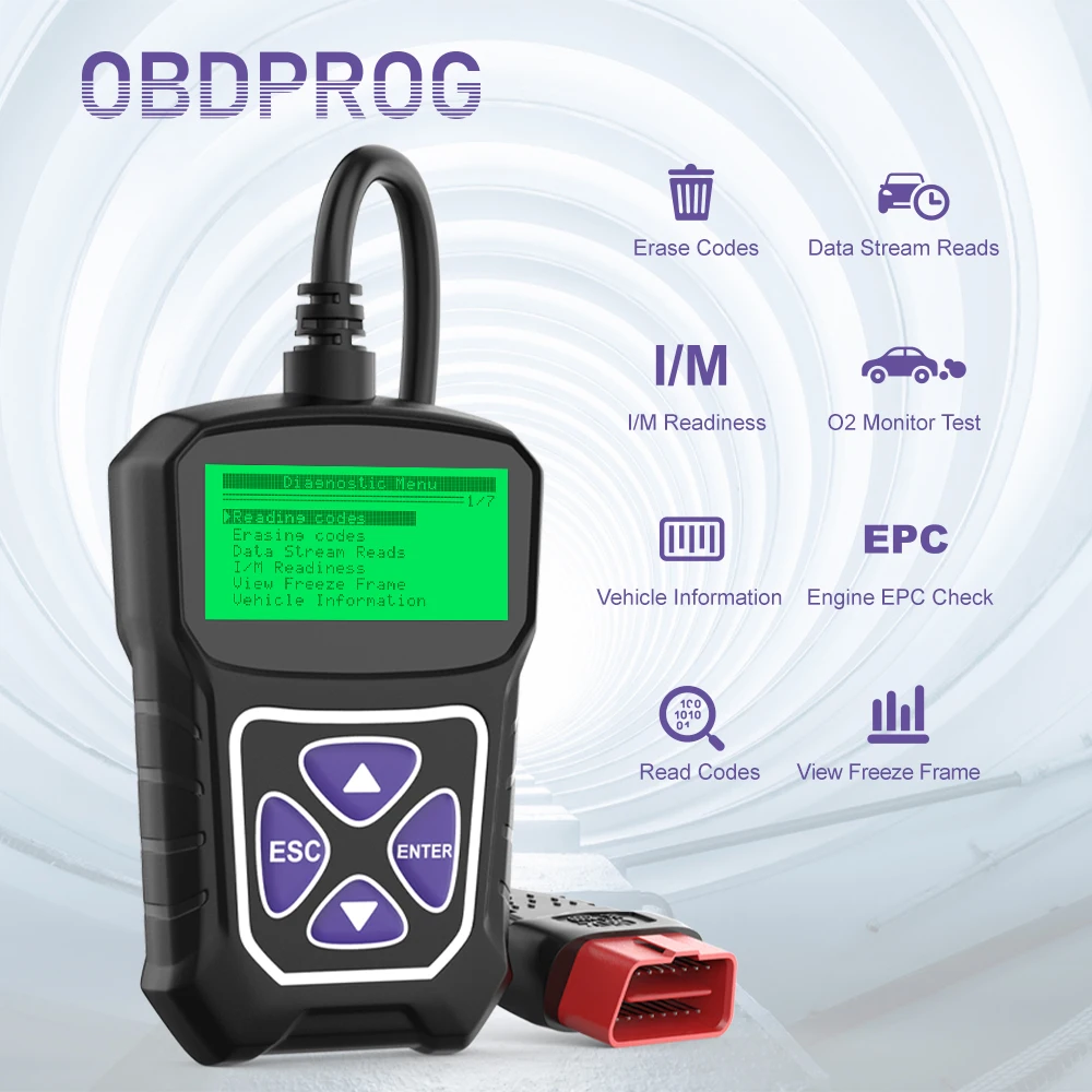Сканер OBDPROG MT100 OBD2 Автомобильный анализатор двигателя сканер профессиональный