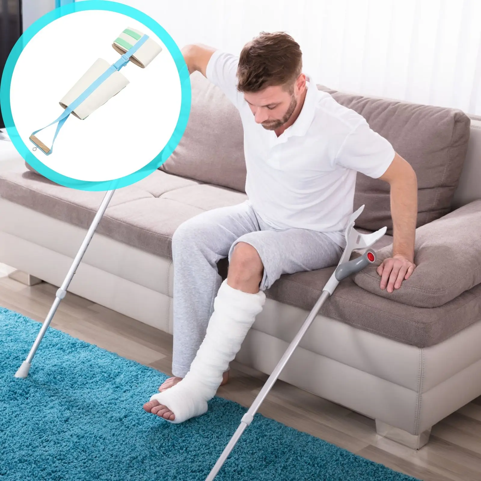 

1pc Adjustable Leg Support Leg Traction Belt Retaining Belt Fracture Protector