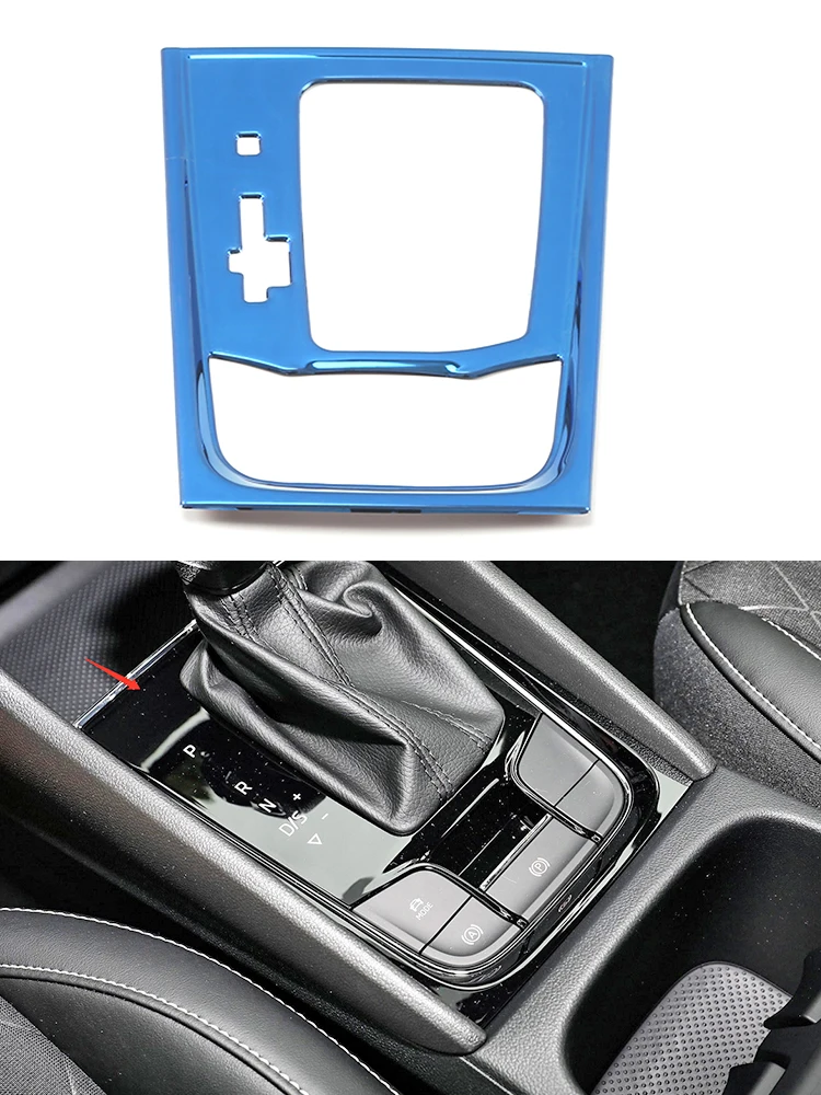 

For Skoda Karoq 2018 2019 2020 Gear Shift Box Center Control Panel Cover Sticker Trim Strip Garnish Interior Accessories
