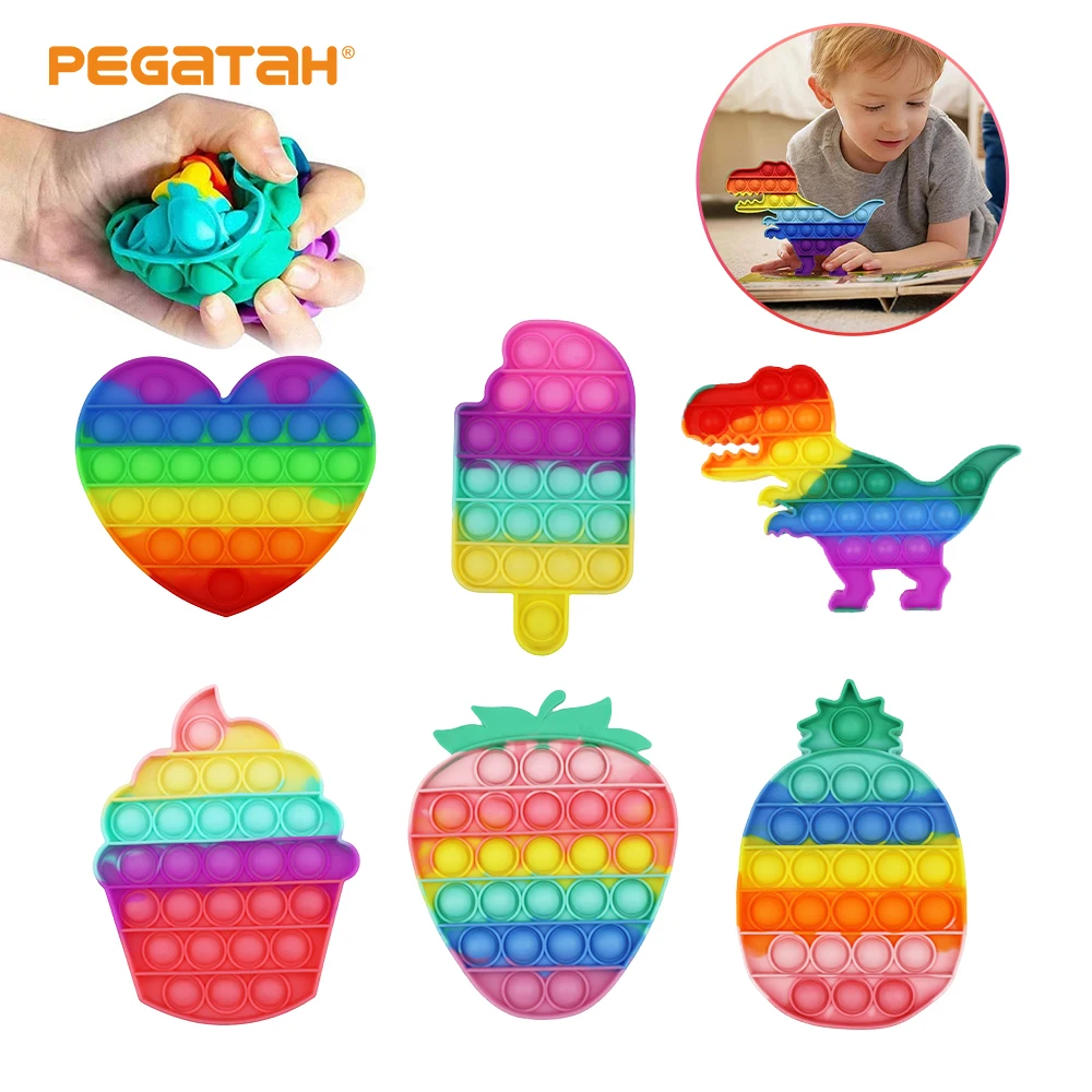 

Push Bubble Anti Stress Relief Toy Kids Push Bubble Ice Cream Board Game Gifts Children Pressure Reduction Parent-child toys