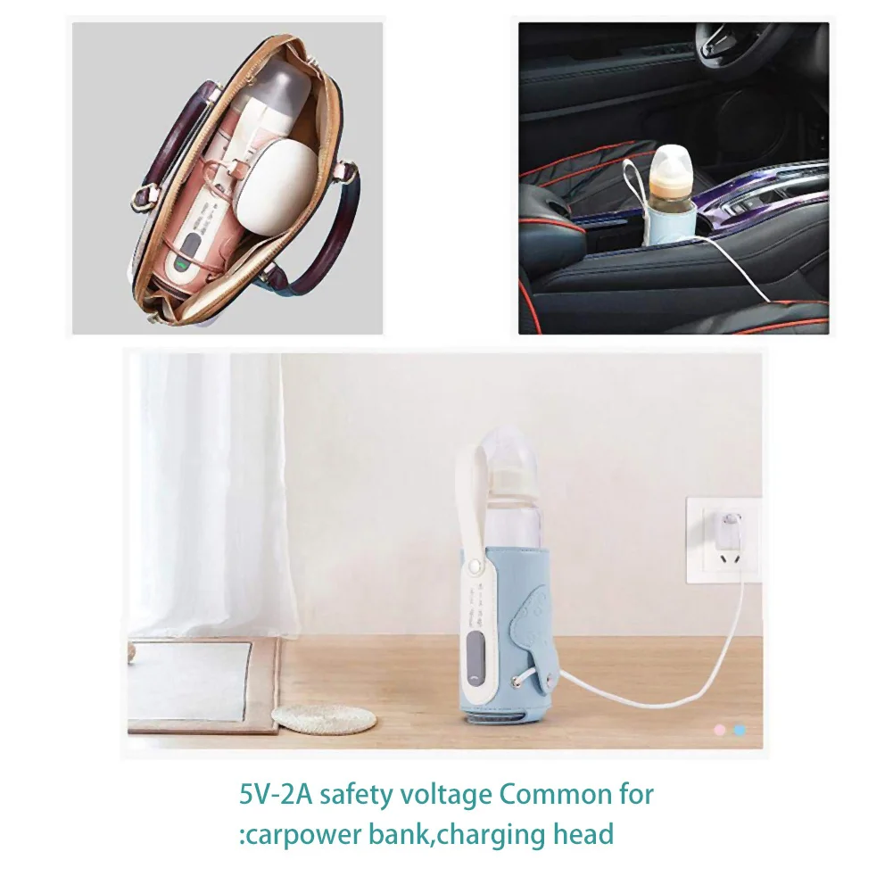 Грелка для бутылочек кормления с usb зарядкой постоянная температура подогрев