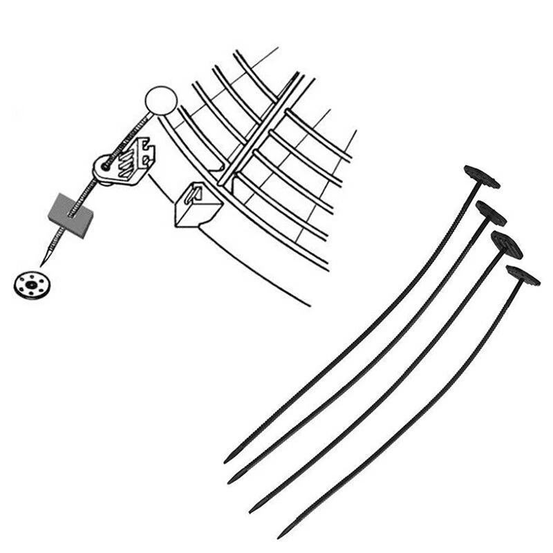 1 Set Universal Fan Mount Kit For Car Vehicle Electric Radiator Mounting Tie Rod Bracket Parts Plastic Ties Straps | Автомобили и
