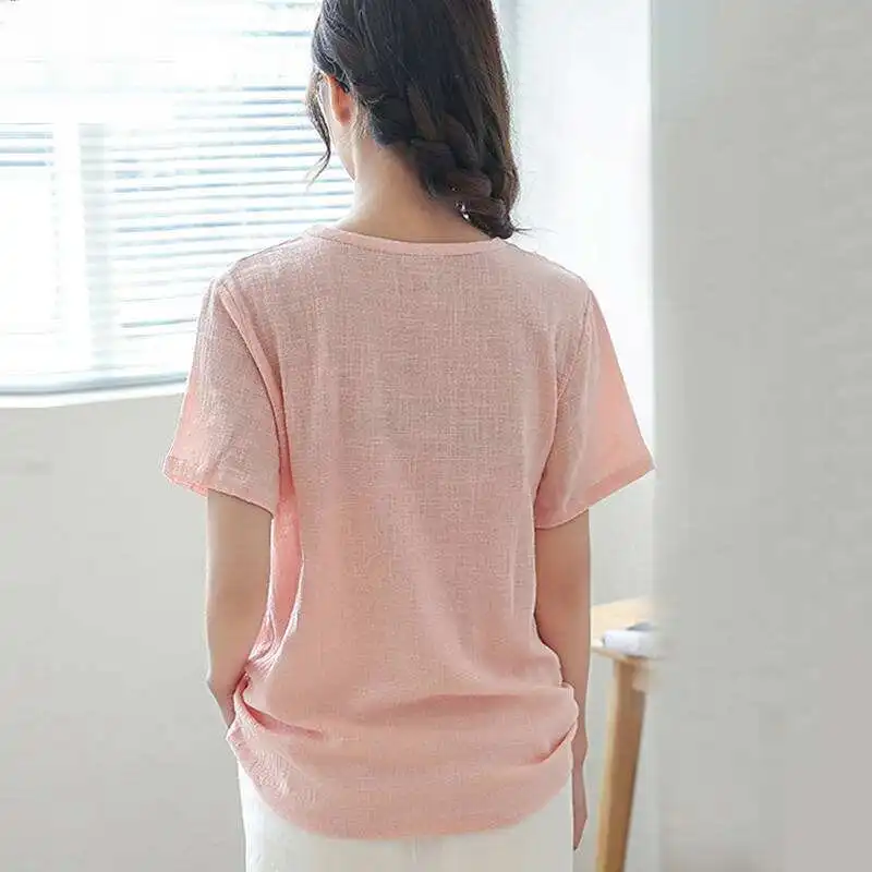 

2020 Women Shirt 8 Style Cotton Shirt Gerrn