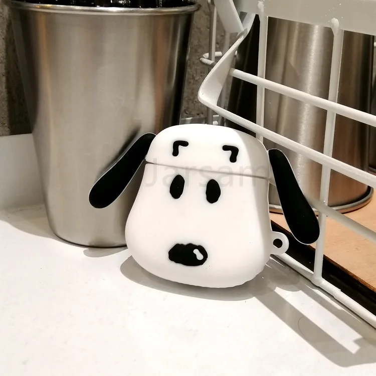 snoo3D Чехол s для Apple AirPods 2, мягкий мультяшный беспроводной чехол для наушников Air Pods, чехол для зарядки Airpods, силиконовый чехол - Цвет: snoo3D